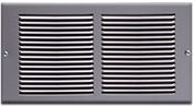 12 x 6 Stamped Steel Return Air Grille - Plated Pewter